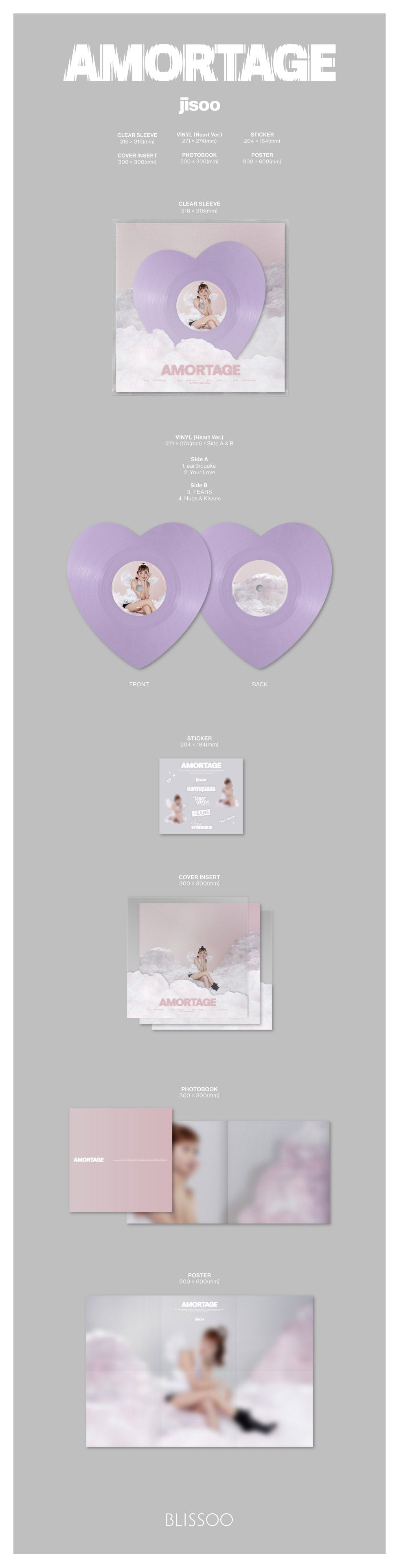 (PREVENTA) JISOO - Mini Album [AMORTAGE] Vinyl