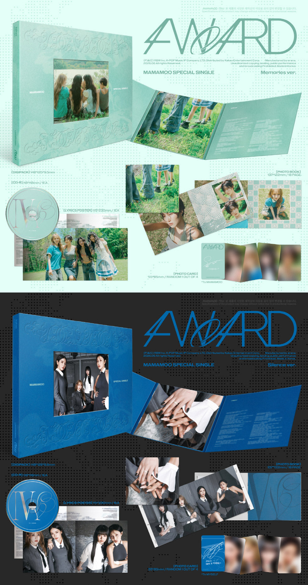 (PREVENTA) MAMAMOO - Special Single Album [4WARD]