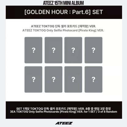 (PREVENTA) ATEEZ - 15TH MINI ALBUM [GOLDEN HOUR : Part.6] + TOKTOQ (ATEEZ) SHOP GIFT