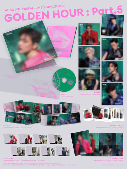 (PREVENTA) ATEEZ - 14th mini album - GOLDEN HOUR: PART.5