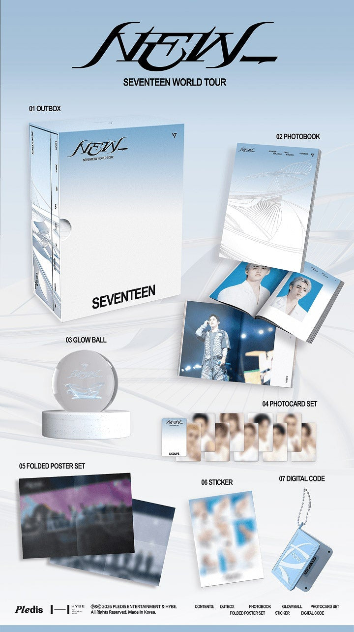 (PREVENTA) SEVENTEEN - SEVENTEEN WORLD TOUR [NEW_] DC + (4 CUT + 5 CUT PHOTO 1 SET)
