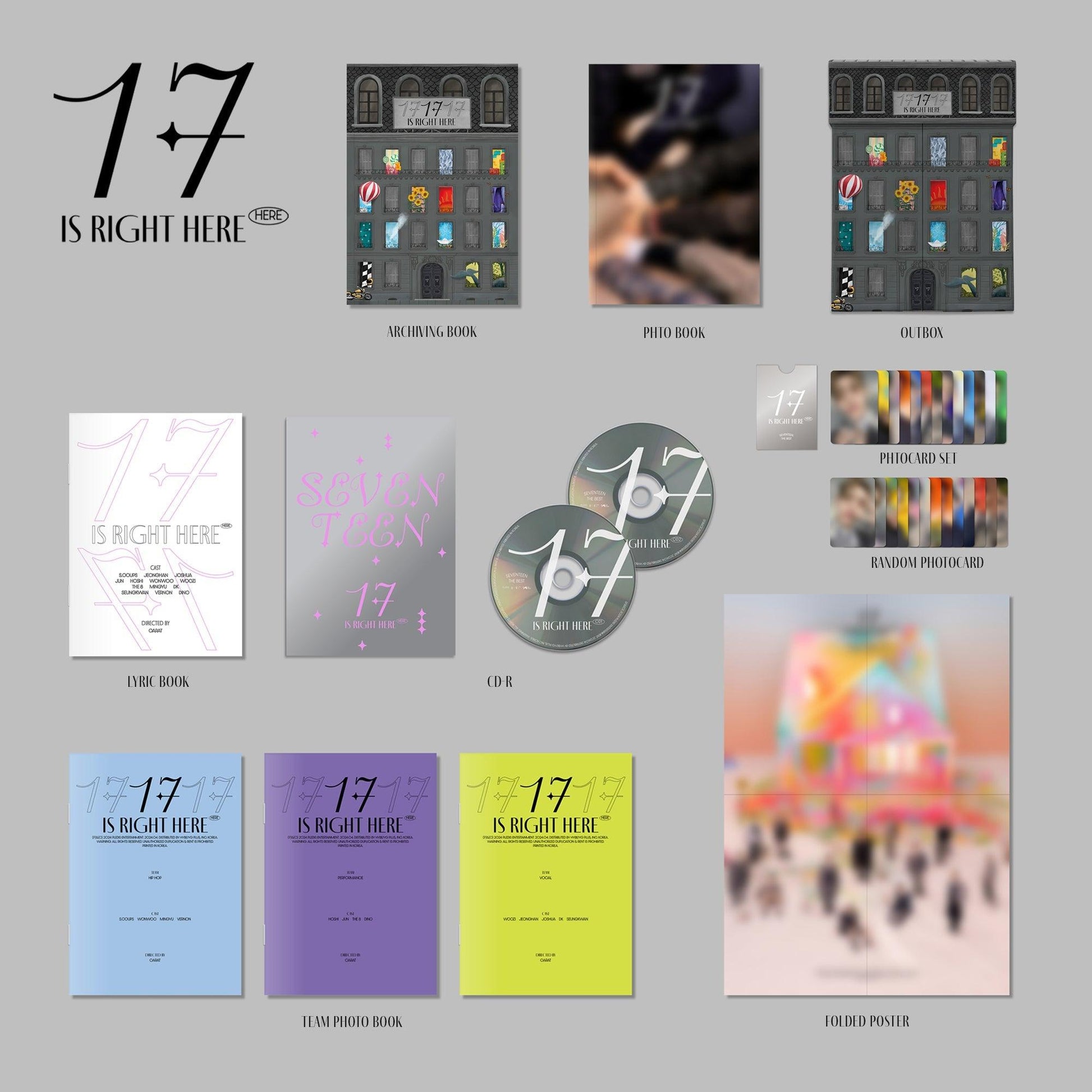 [SIGNED] SEVENTEEN - SEVENTEEN BEST ALBUM '17 IS RIGHT HERE' (PHOTOCARD AUTOGRAFIADA) - K-POP WORLD