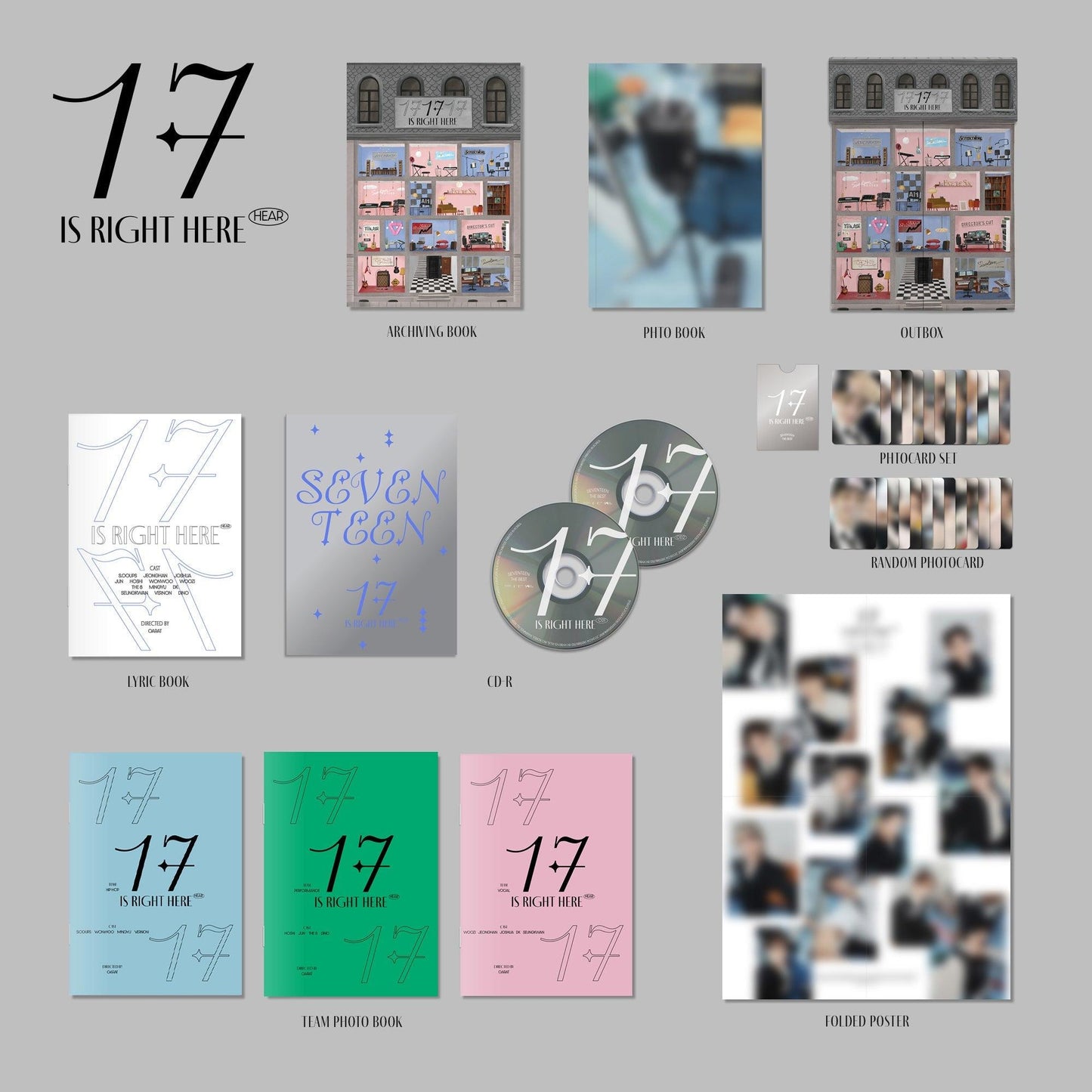 [SIGNED] SEVENTEEN - SEVENTEEN BEST ALBUM '17 IS RIGHT HERE' (PHOTOCARD AUTOGRAFIADA) - K-POP WORLD