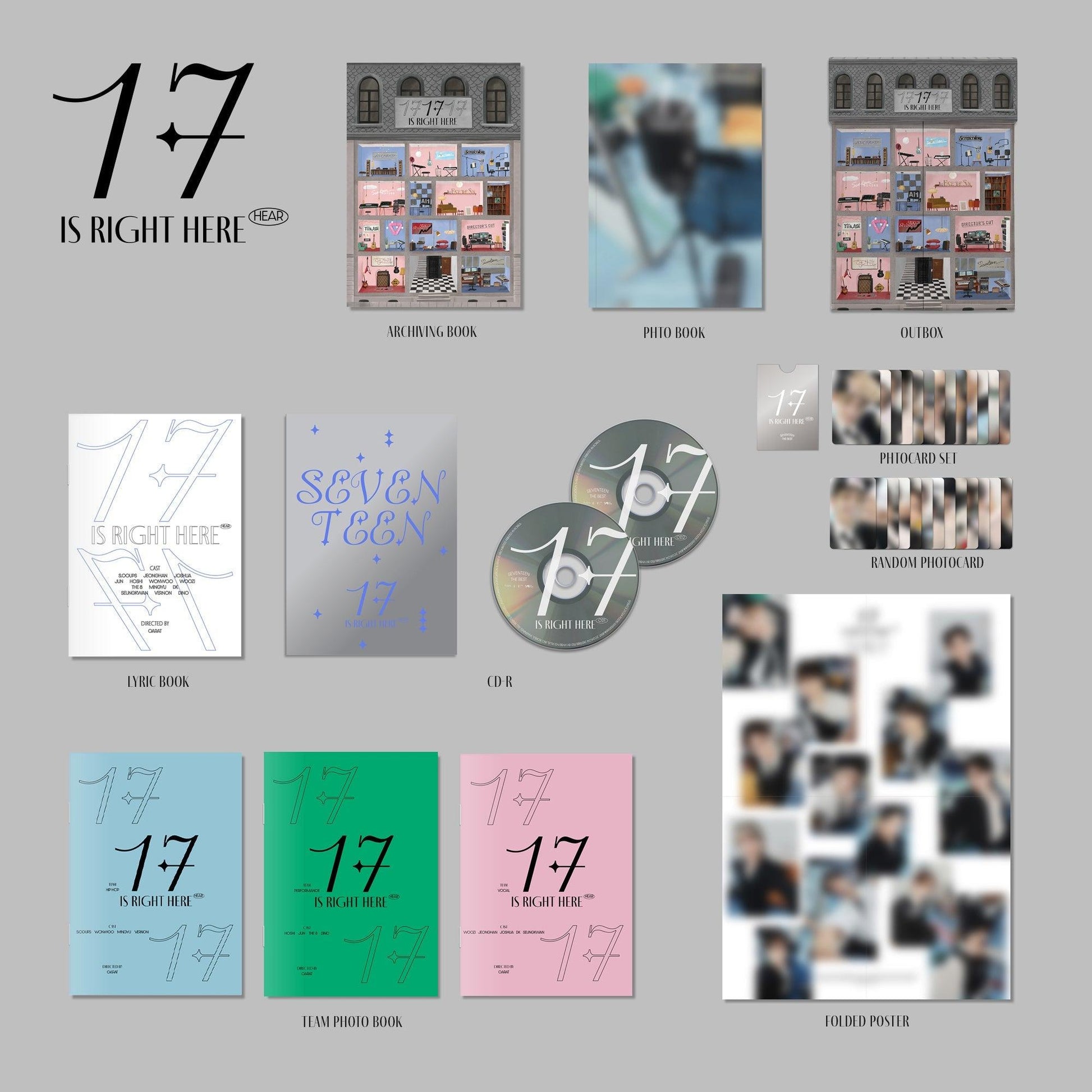 [SIGNED] SEVENTEEN - SEVENTEEN BEST ALBUM '17 IS RIGHT HERE' (PHOTOCARD AUTOGRAFIADA) - K-POP WORLD