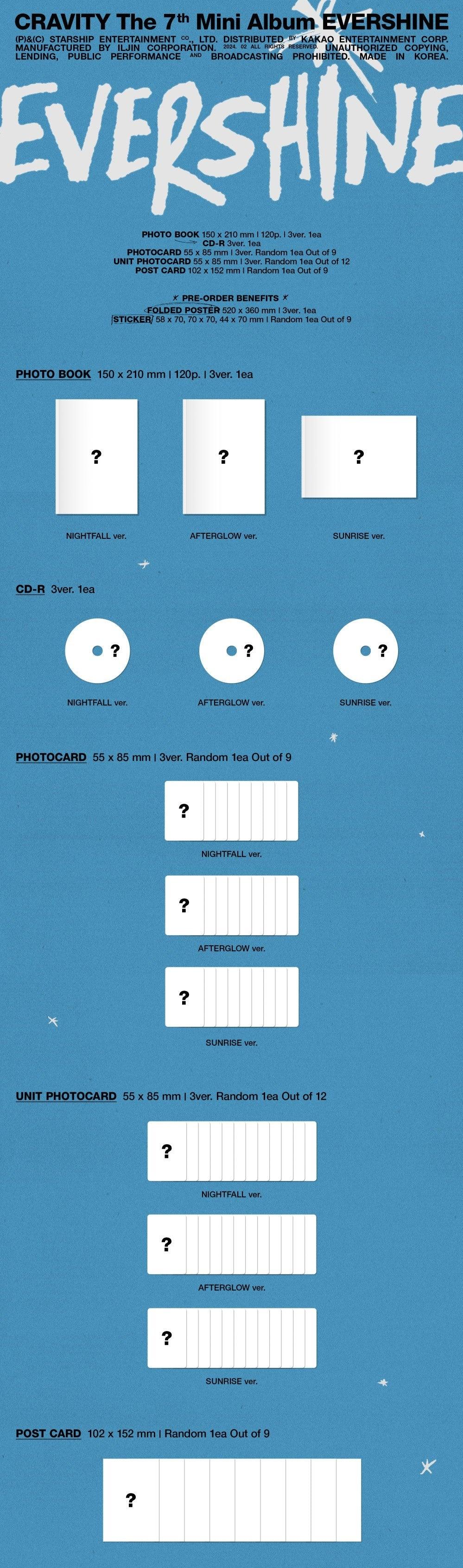 (SOBREPEDIDO) CRAVITY - The 7th Mini Album - EVERSHINE - K-POP WORLD
