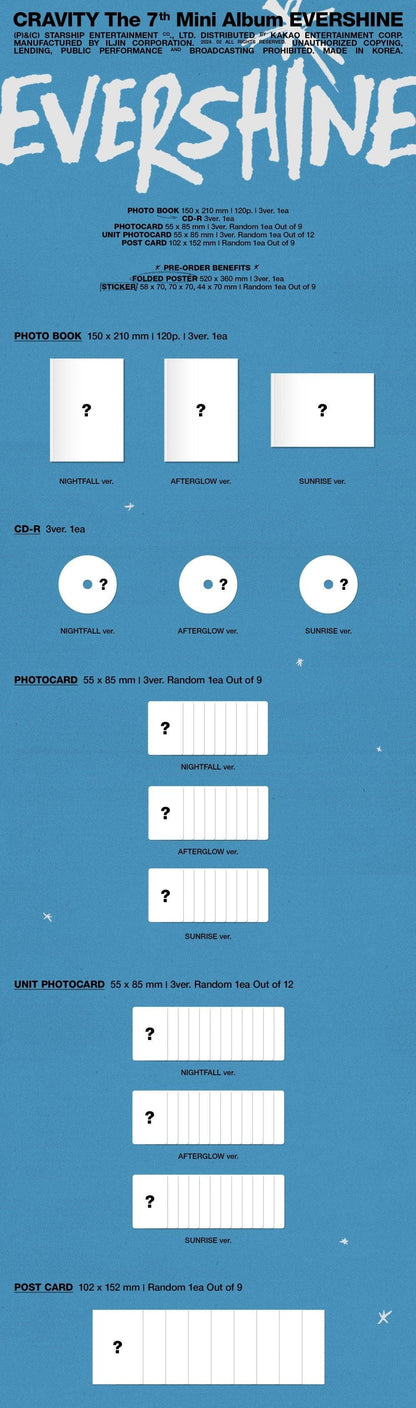 (SOBREPEDIDO) CRAVITY - The 7th Mini Album - EVERSHINE - K-POP WORLD