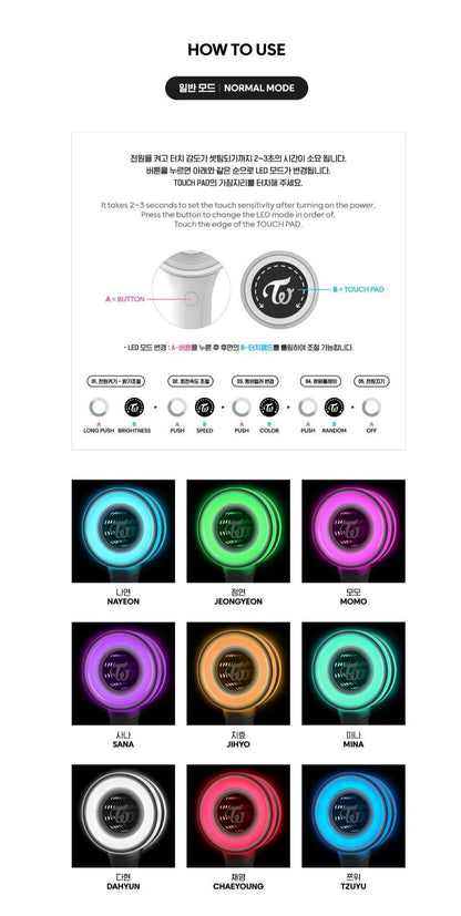 (SOBREPEDIDO) TWICE - OFFICIAL LIGHT STICK VER.3 - K-POP WORLD (7383452287111)