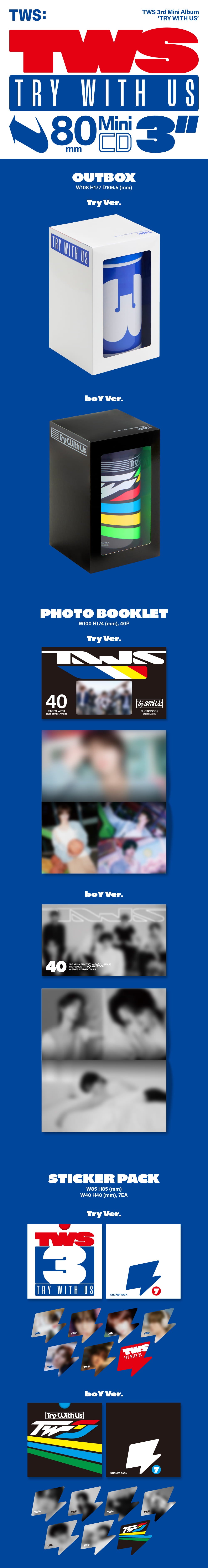 (PREVENTA) TWS - 3rd Mini Album 'TRY WITH US'