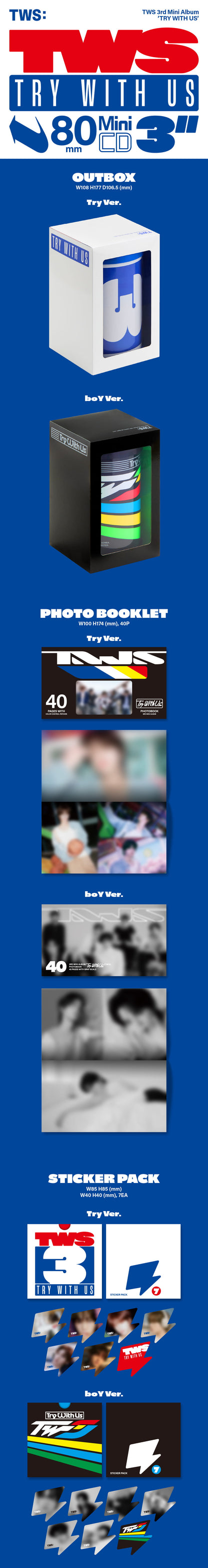 (PREVENTA) TWS - 3rd Mini Album 'TRY WITH US'