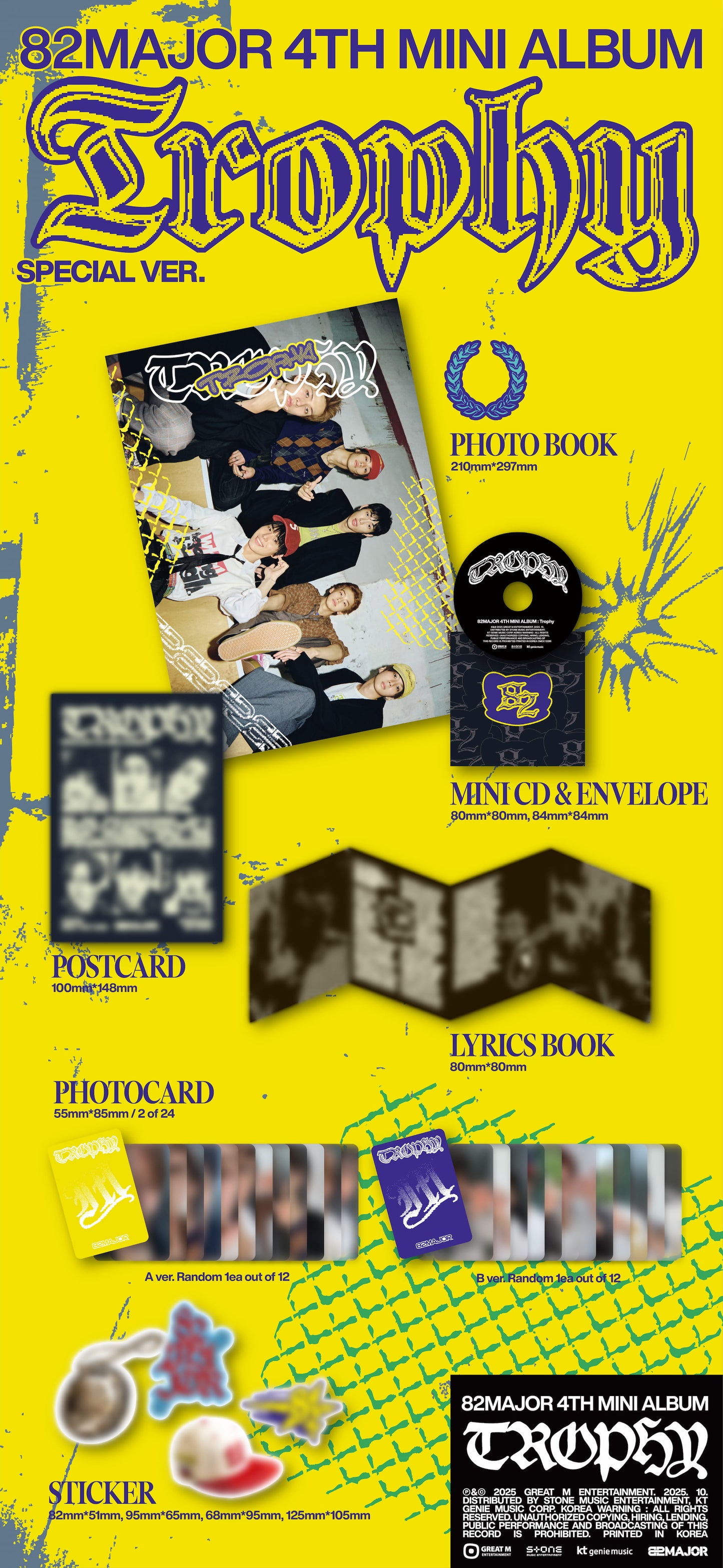 (PREVENTA) 82MAJOR - 4th Mini Album [Trophy] (Special ver.)