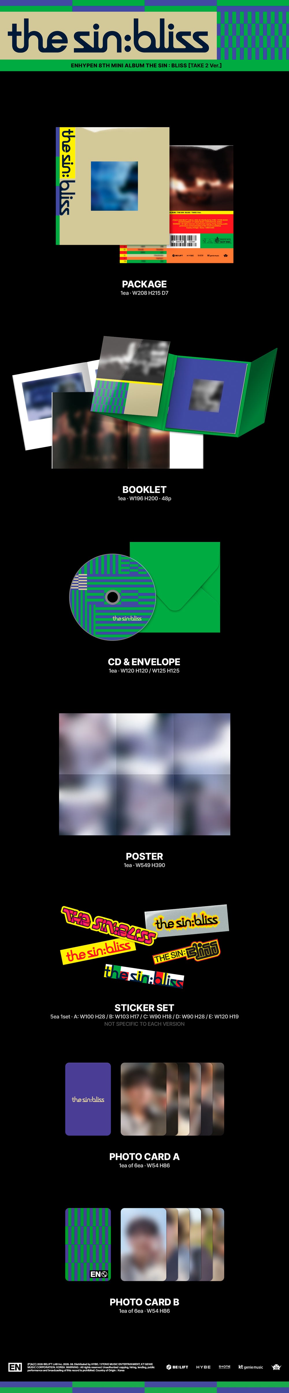 (PREVENTA) ENHYPEN - 8th Mini Album [THE SIN : BLISS]
