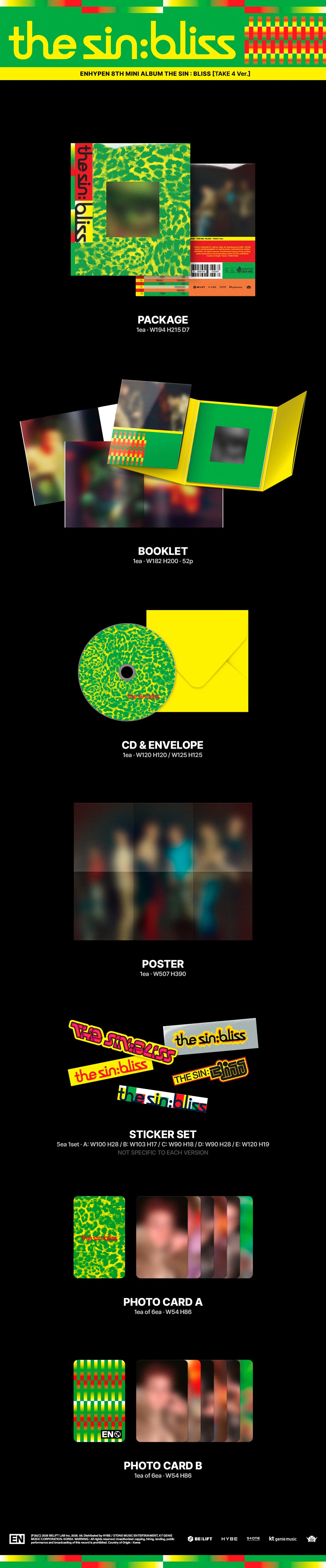 (PREVENTA) ENHYPEN - 8th Mini Album [THE SIN : BLISS]