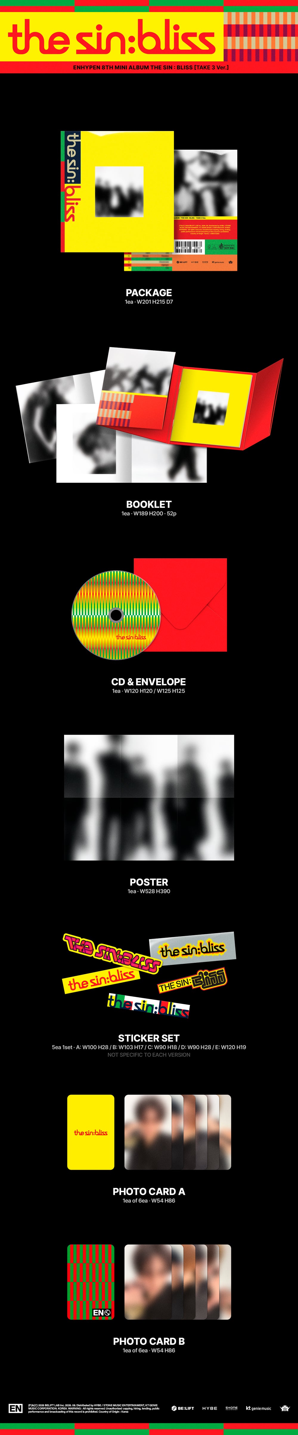 (PREVENTA) ENHYPEN - 8th Mini Album [THE SIN : BLISS]