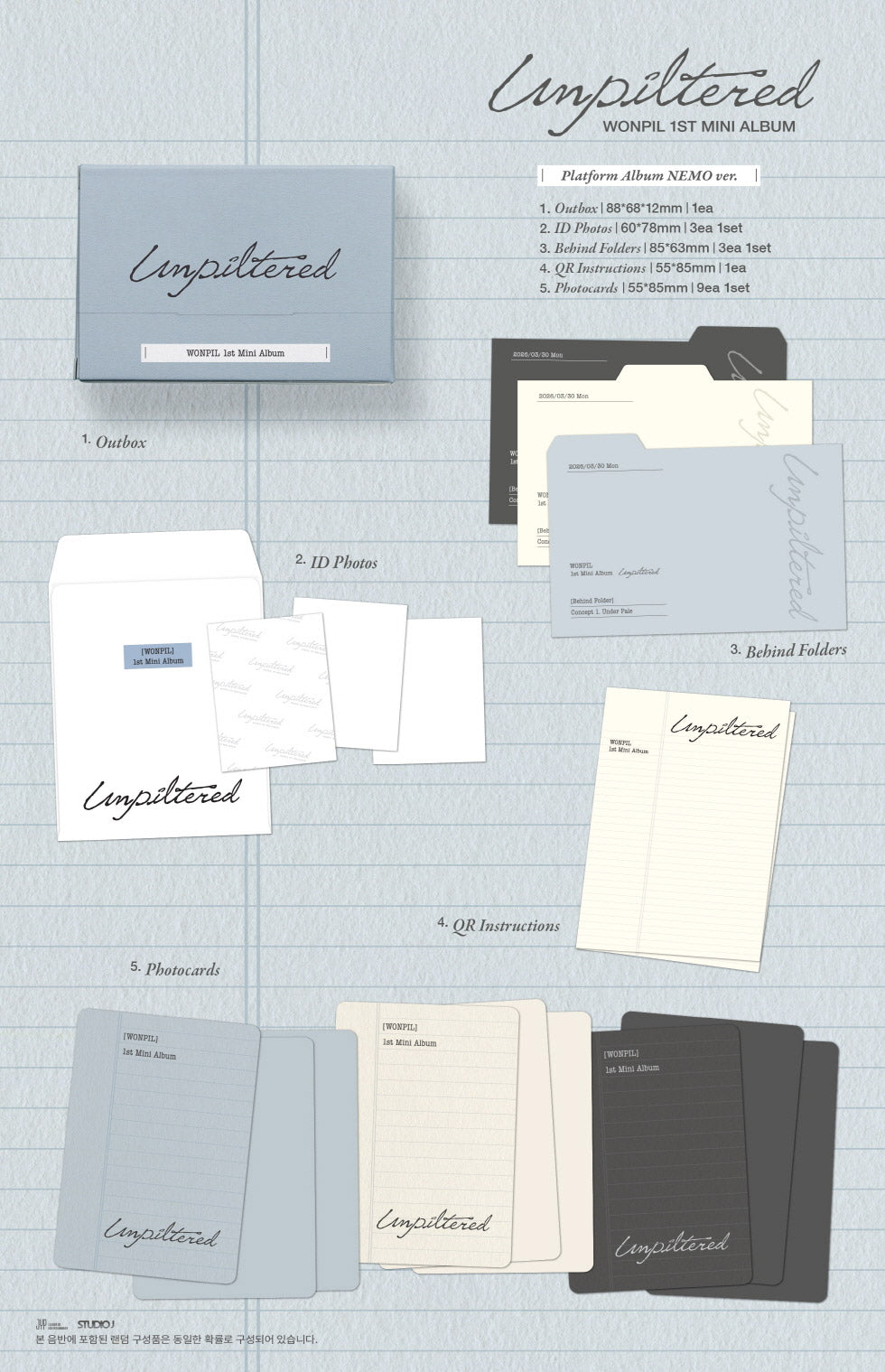 (PREVENTA) WONPIL (DAY6) - 1st Mini Album [UNPILTERED]