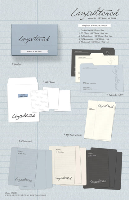 (PREVENTA) WONPIL (DAY6) - 1st Mini Album [UNPILTERED]