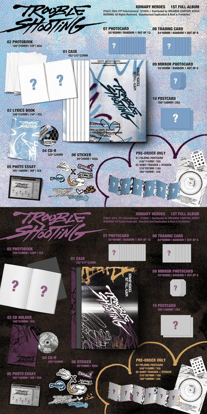 XDINARY HEROES - 1st full album 'TROUBLESHOOTING' + JYP GIFT - K-POP WORLD
