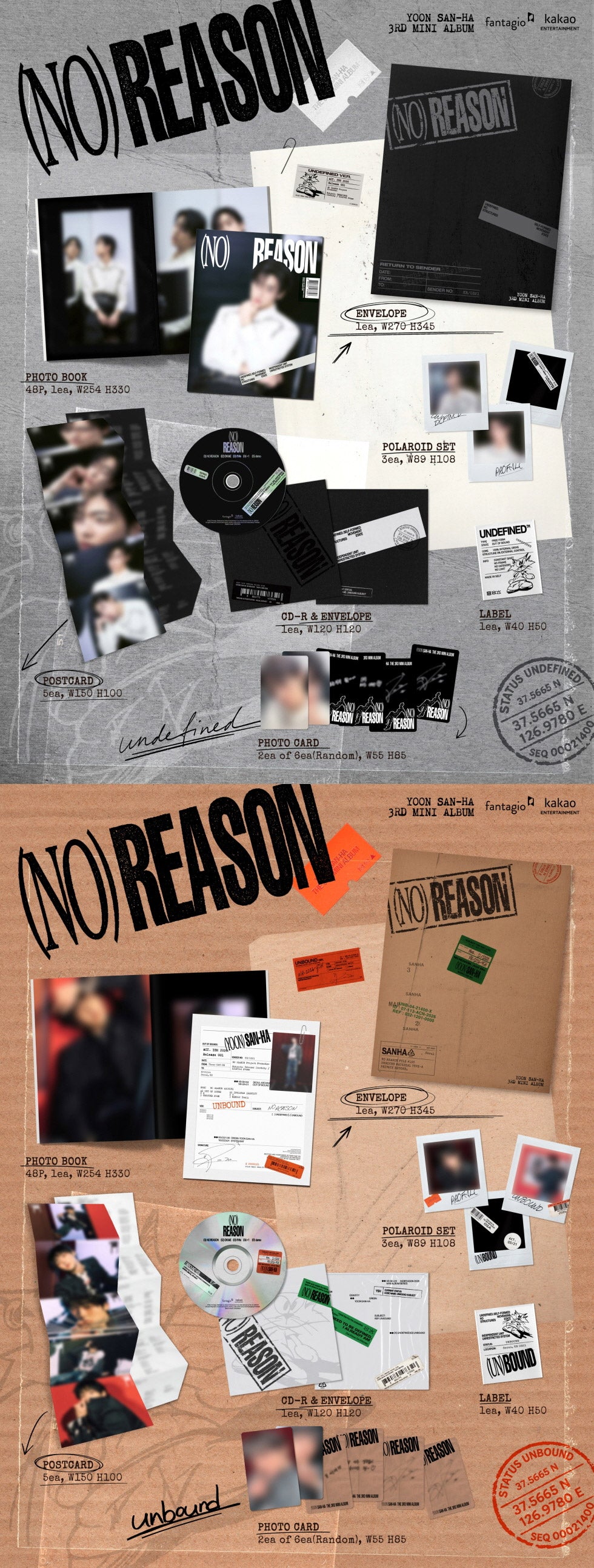 (PREVENTA) YOON SAN HA - 3RD MINI ALBUM [NO REASON]