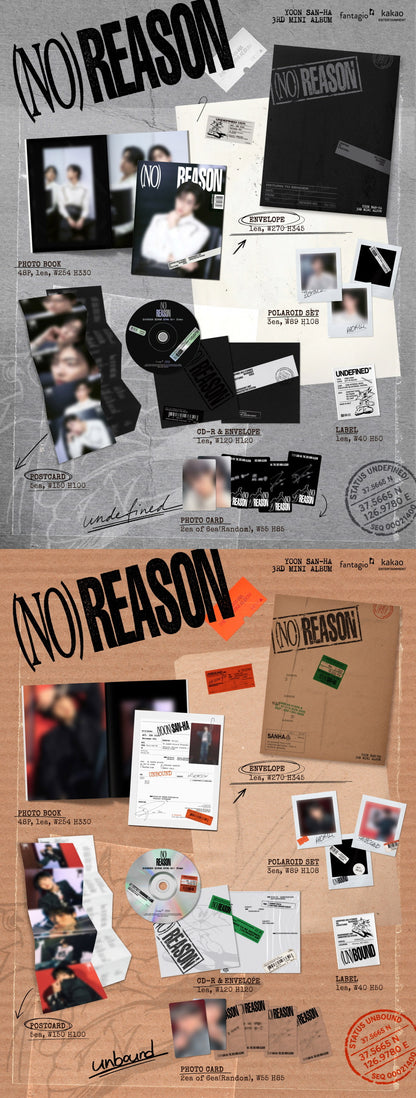(PREVENTA) YOON SAN HA - 3RD MINI ALBUM [NO REASON]
