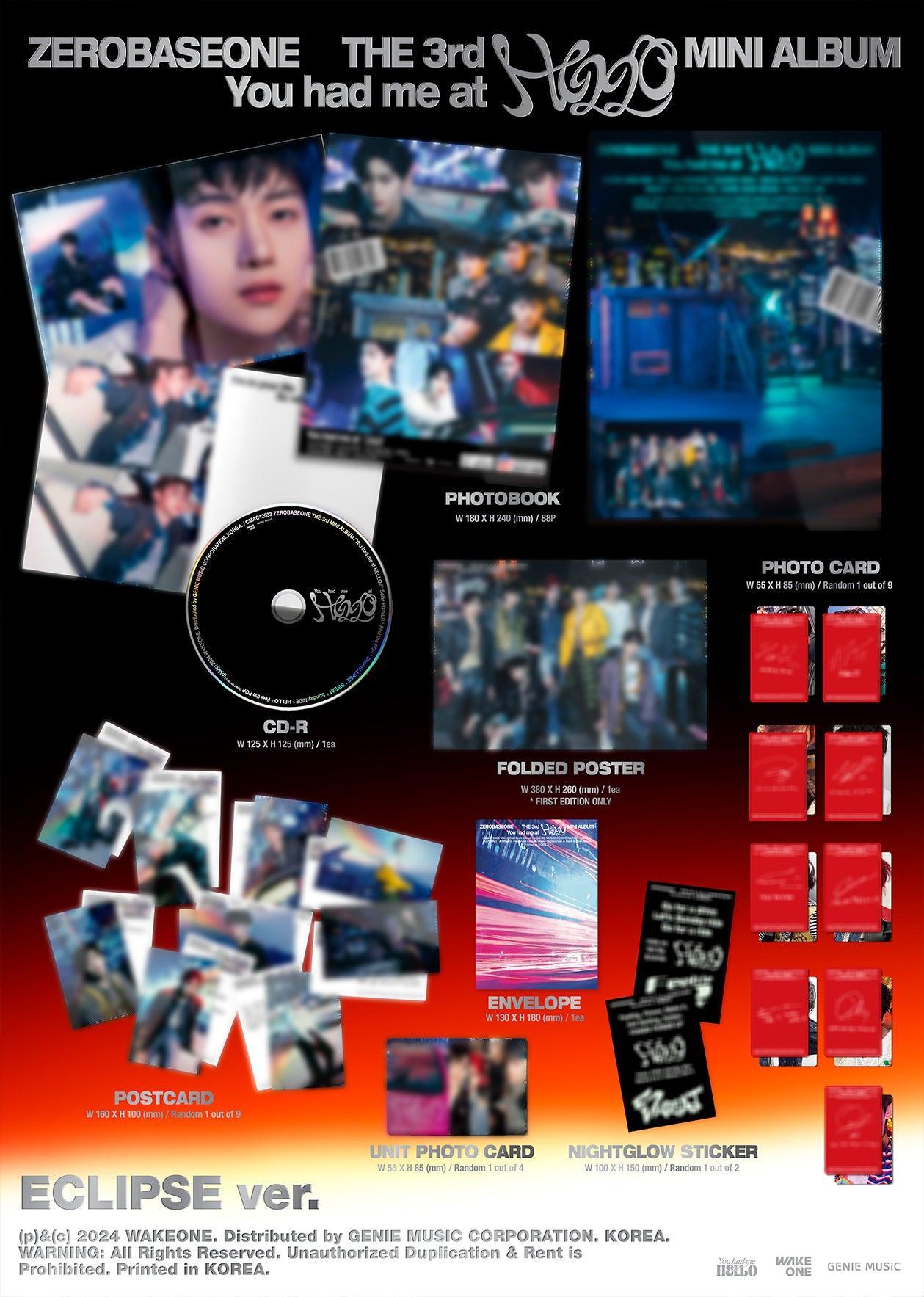 ZEROBASEONE - The 3rd Mini Album [You had me at HELLO] + MAKESTAR GIFT - K-POP WORLD