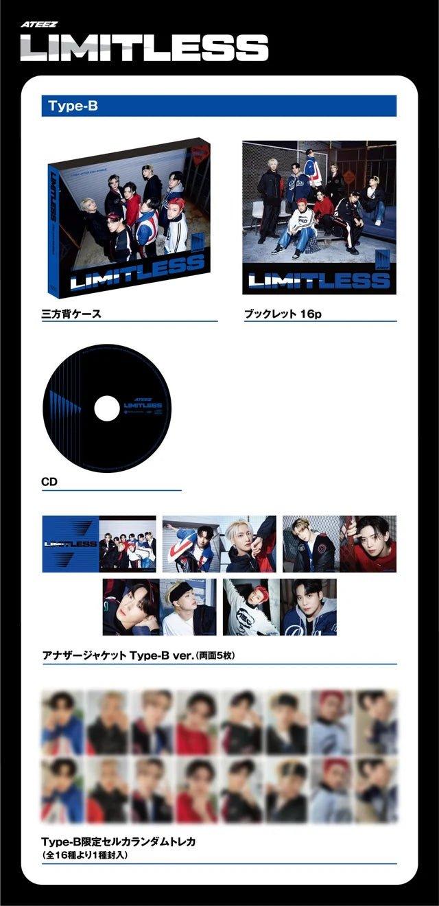 ATEEZ - LIMITLESS JAPAN 2ND SINGLE ALBUM - K-POP WORLD (7375824519303)
