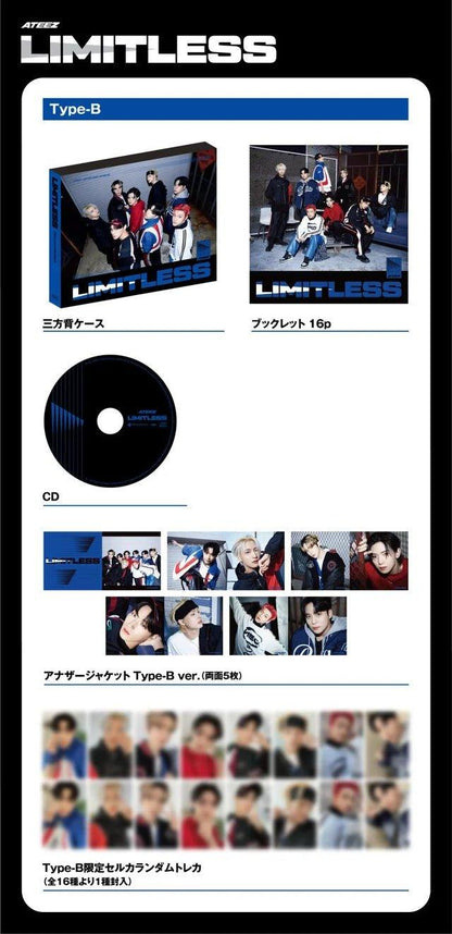 ATEEZ - LIMITLESS JAPAN 2ND SINGLE ALBUM - K-POP WORLD (7375824519303)