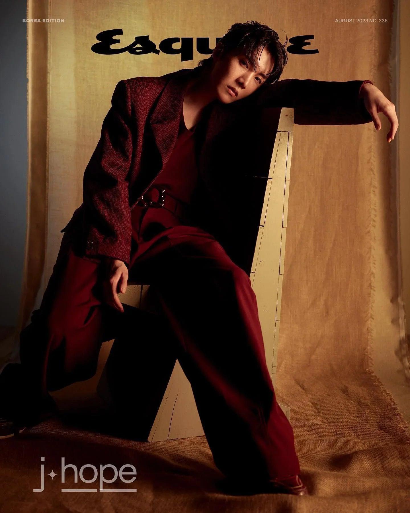 BTS J-HOPE - COVER ESQUIRE MAGAZINE 2023 AUGUST ISSUE - K-POP WORLD (7408437690503)