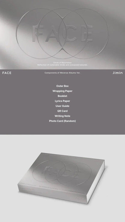 BTS JIMIN - FACE 1ST SOLO ALBUM WEVERSE ALBUM VER. - K-POP WORLD (7377096769671)