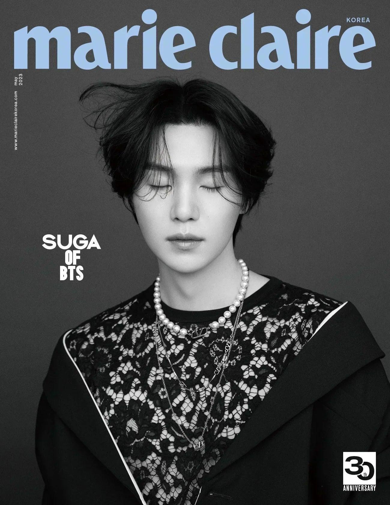 BTS SUGA - COVER MARIE CLAIRE MAGAZINE 2023 MAY ISSUE - K-POP WORLD (7388871262343)