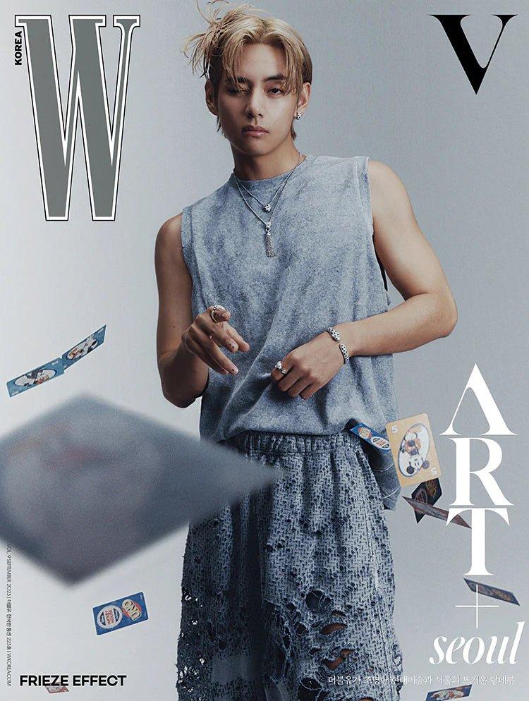 BTS V - COVER W MAGAZINE 2023 SEPTEMBER ISSUE - K-POP WORLD (7414521528455)