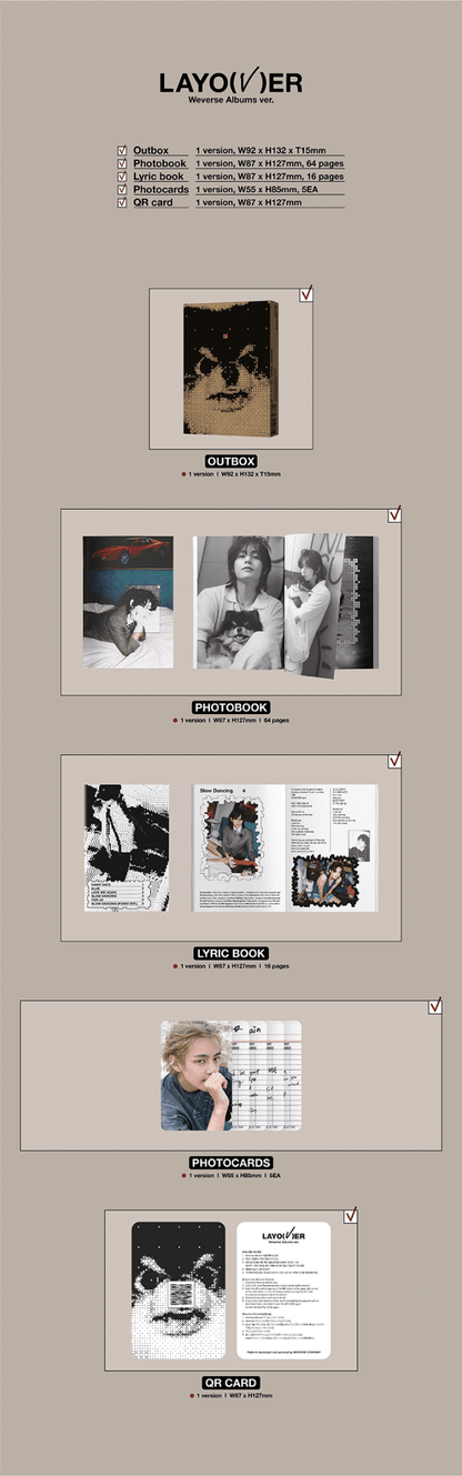 (PREVENTA) BTS V - LAYOVER 1ST SOLO ALBUM SET + WEVERSE GIFT - K-POP WORLD (7414304669831)