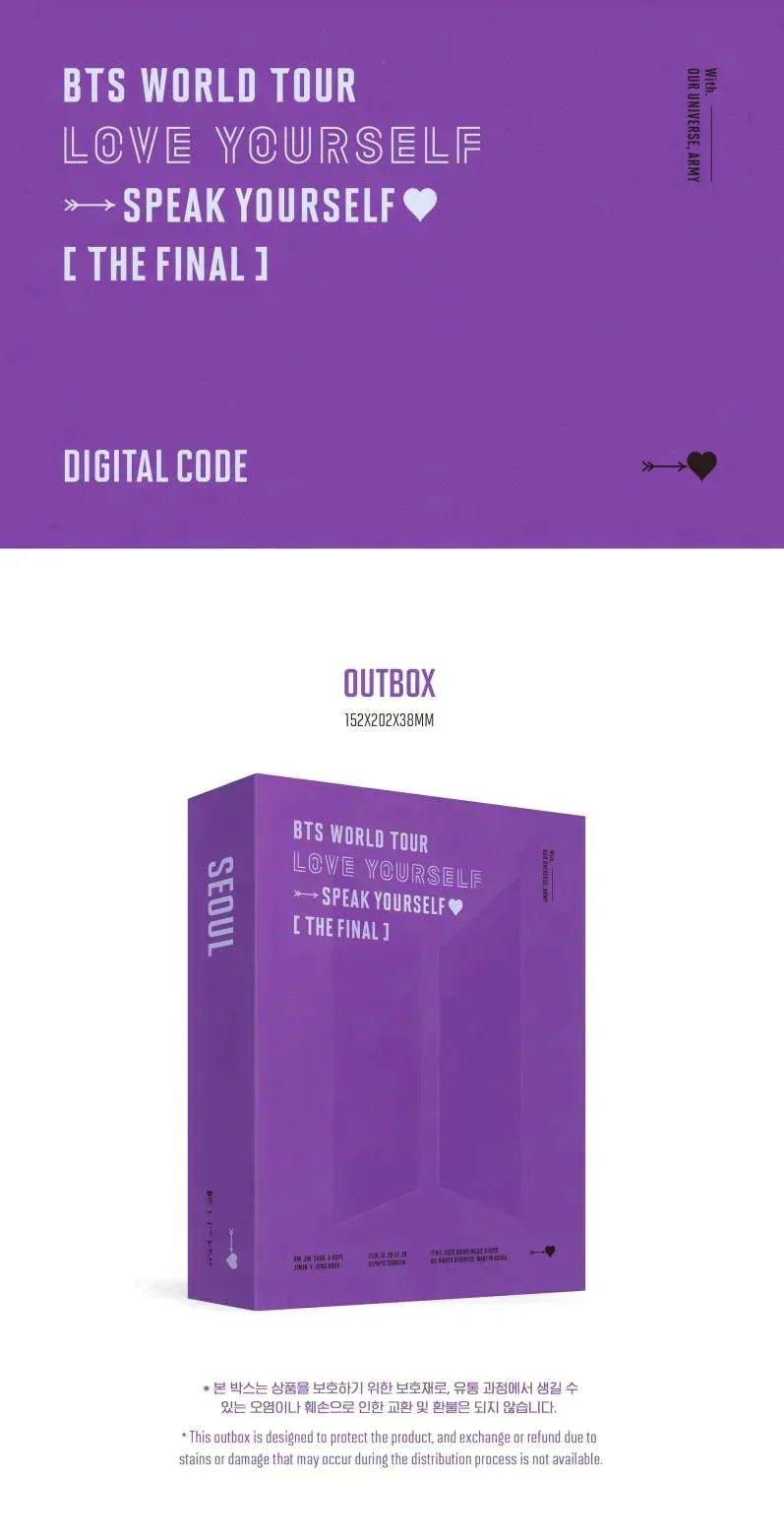 BTS - WORLD TOUR LOVE YOURSELF SPEAK YOURSELF THE FINAL DIGITAL CODE - K-POP WORLD (6811285422215)