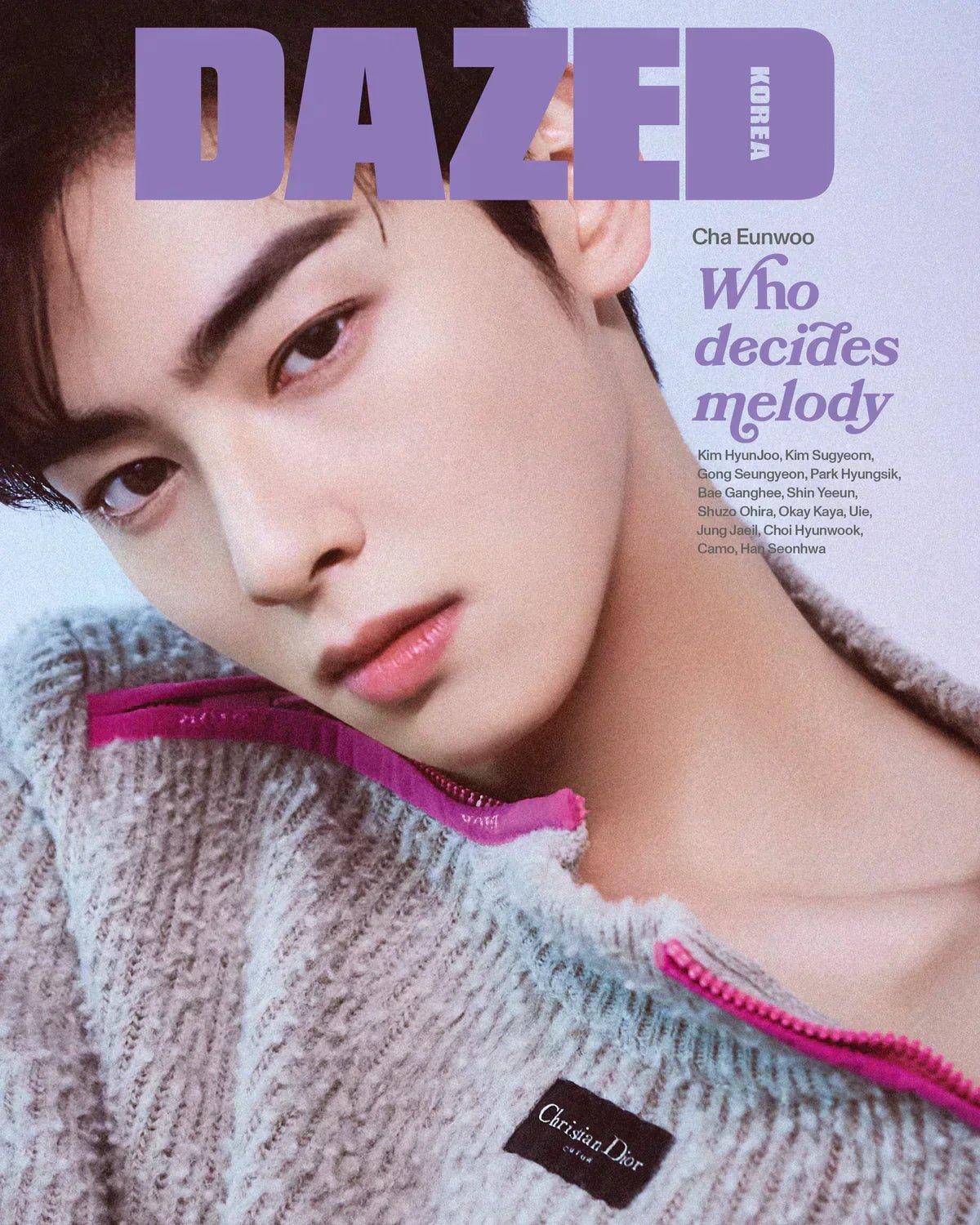 CHA EUN WOO COVER DAZED MAGAZINE 2023 MARCH ISSUE - K-POP WORLD (7375608217735)