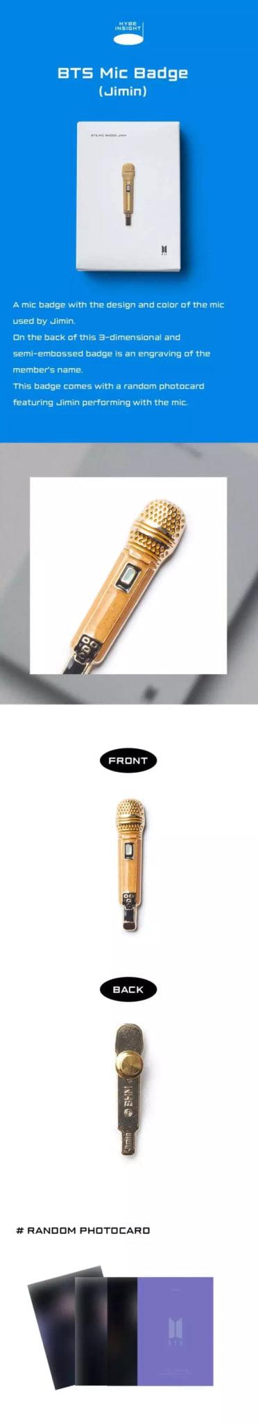 Hybe Insight What Was Included HYBE INSIGHT VISITOR ONLY OFFICIAL MERCH (BTS MIC BADGE) – K-POP WORLD