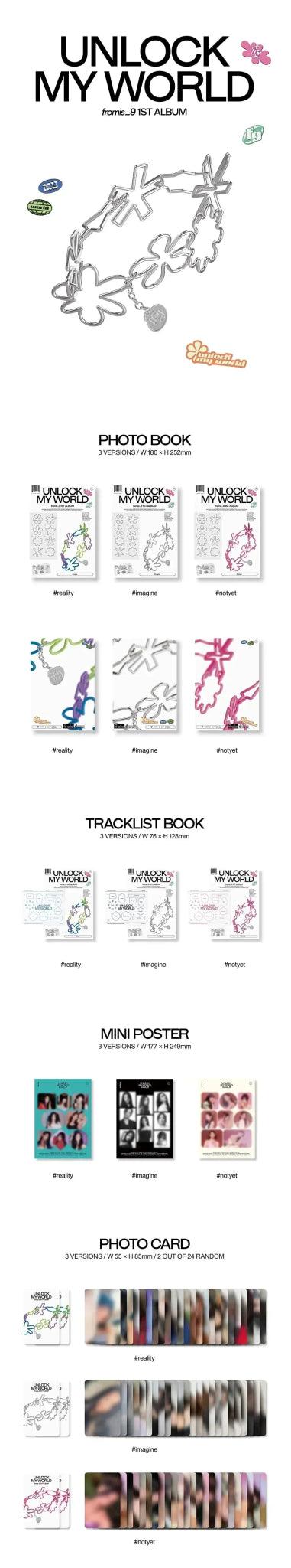 (SOBREPEDIDO) FROMIS_9 - UNLOCK MY WORLD 1ST ALBUM - K-POP WORLD (7397438324871)