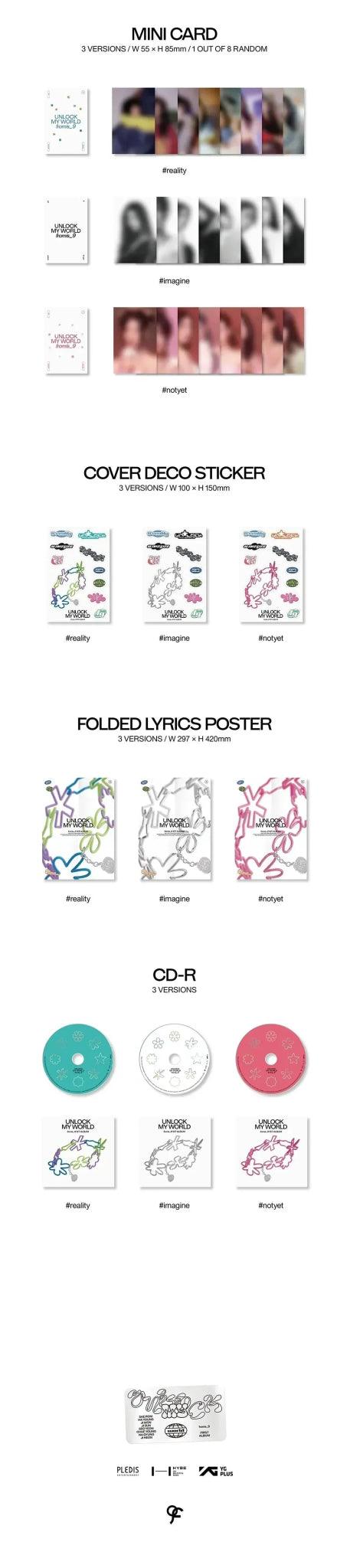 (SOBREPEDIDO) FROMIS_9 - UNLOCK MY WORLD 1ST ALBUM - K-POP WORLD (7397438324871)