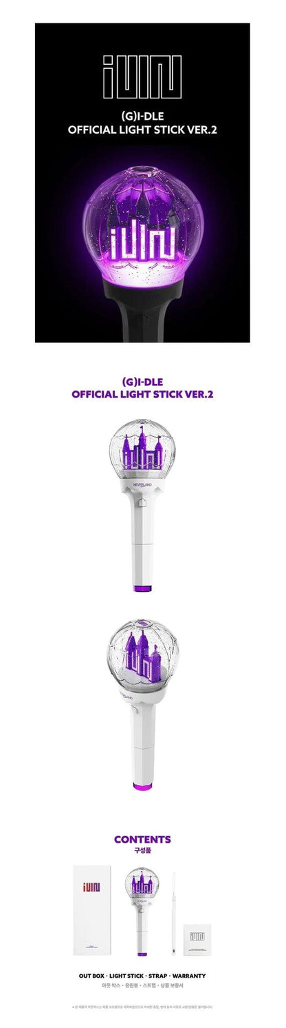 (SOBREPEDIDO) (G)I-DLE - OFFICIAL LIGHT STICK VER.2 - K-POP WORLD (7358281187463)
