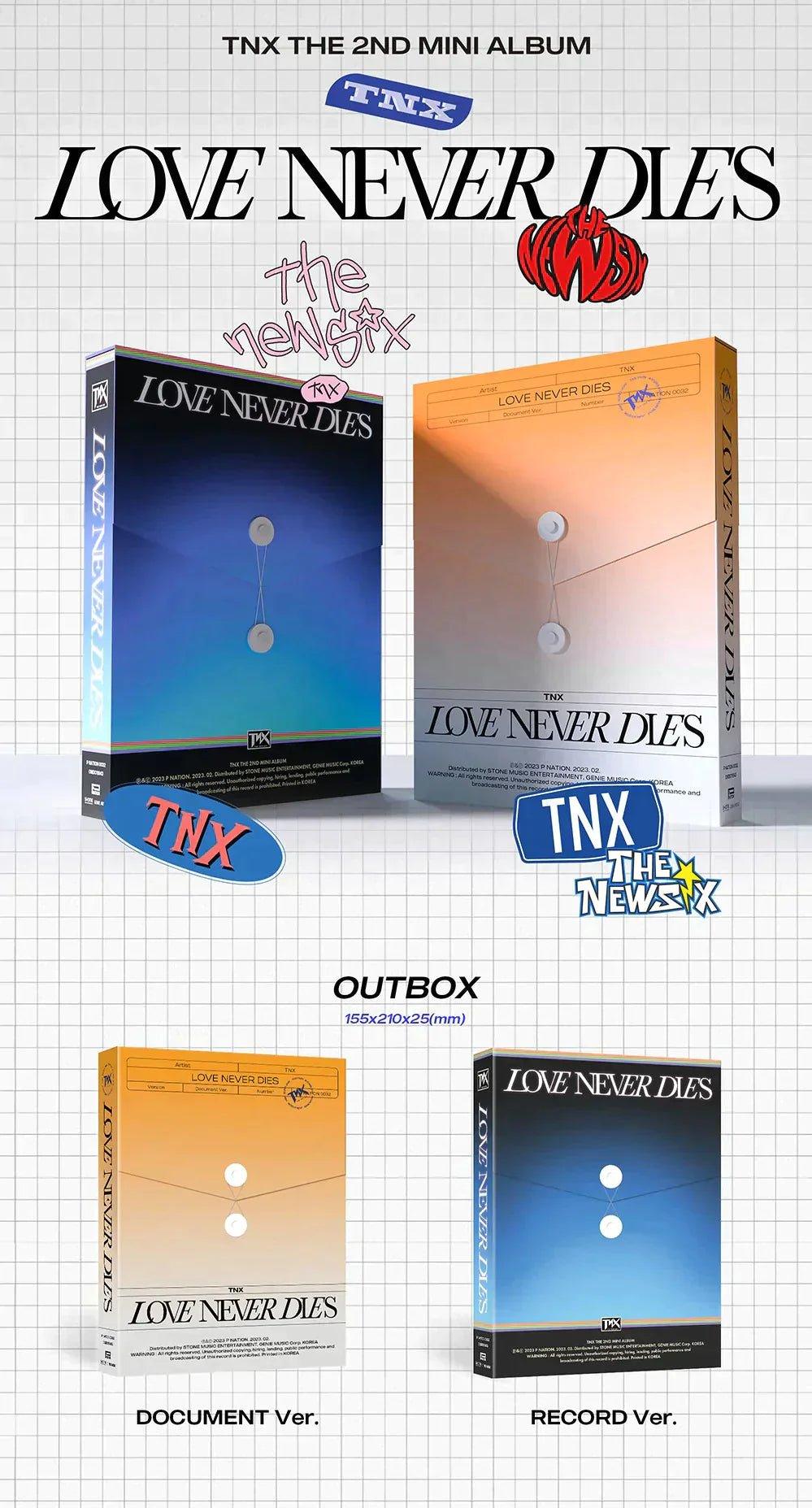 (SOBREPEDIDO) TNX - LOVE NEVER DIES 2ND MINI ALBUM - K-POP WORLD (7371617894535)