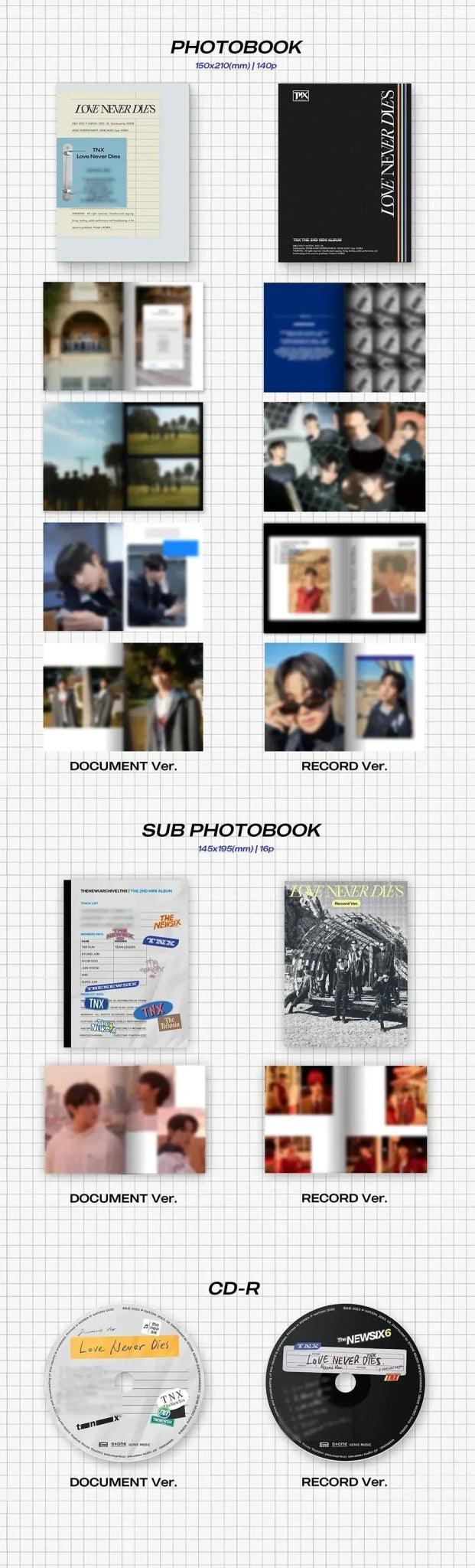 (SOBREPEDIDO) TNX - LOVE NEVER DIES 2ND MINI ALBUM - K-POP WORLD (7371617894535)