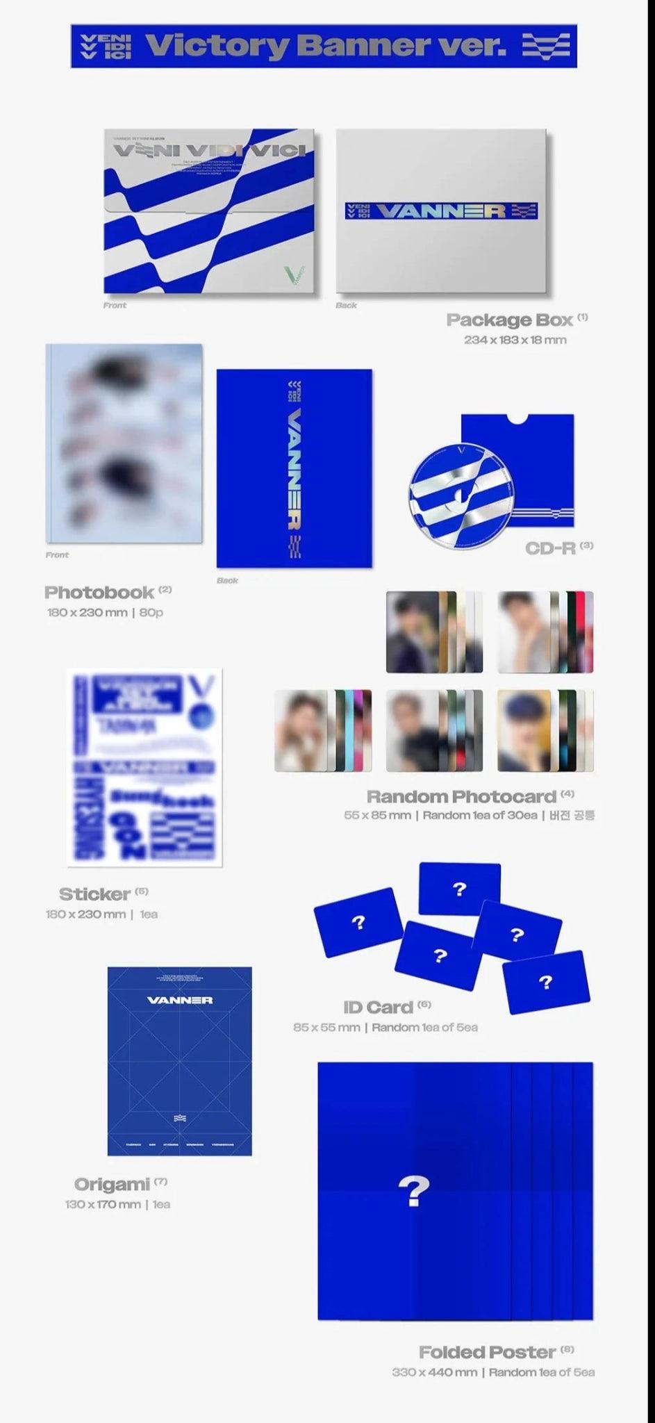 (SOBREPEDIDO) VANNER - VENI VIDI VICI 1ST MINI ALBUM - K-POP WORLD (7413255864455)