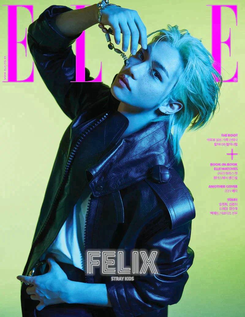 STRAY KIDS FELIX - COVER ELLE MAGAZINE 2023 MAY ISSUE - K-POP WORLD (7390691557511)